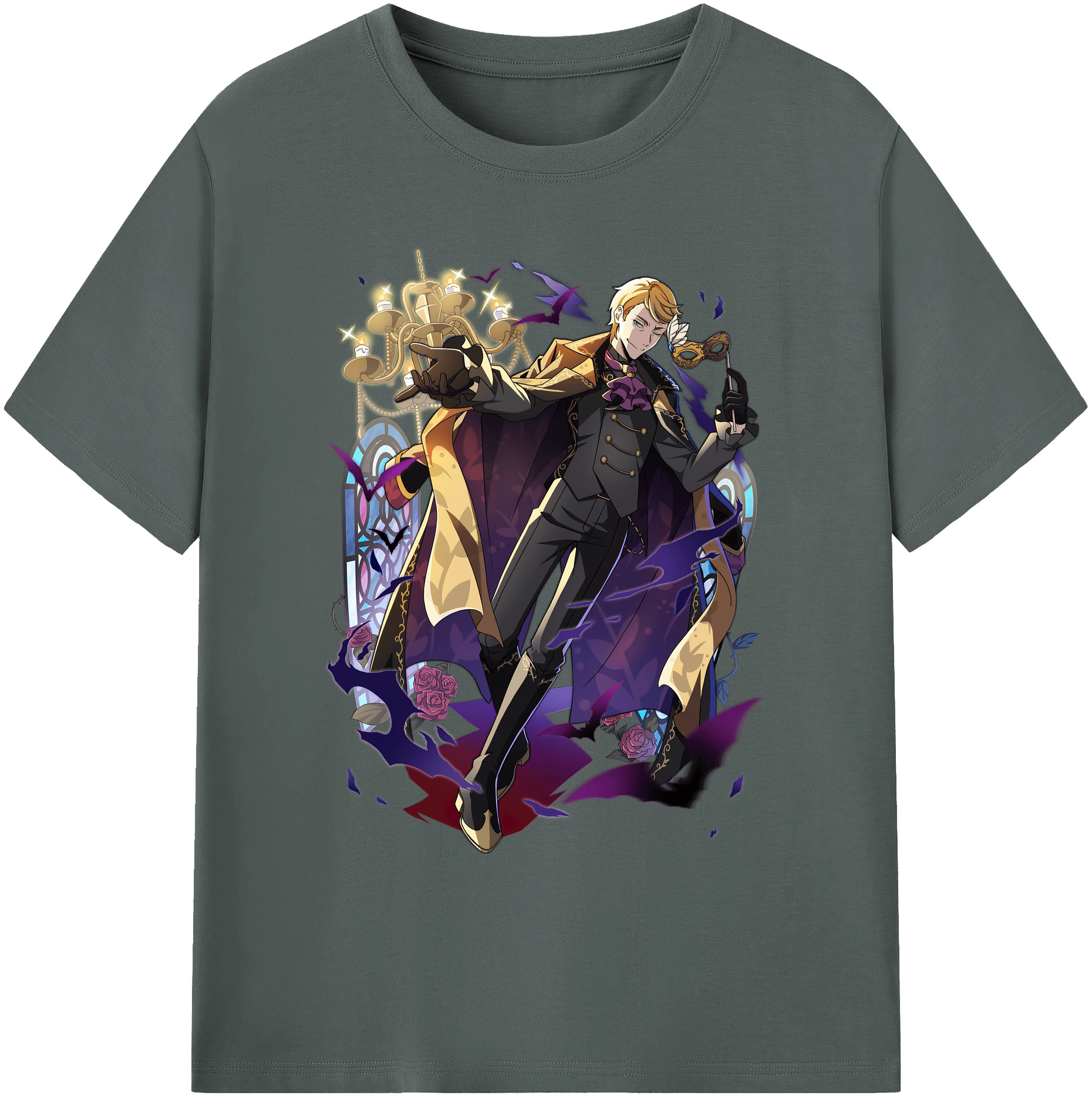 （画像用） 文豪ストレイドッグス Bungo Stray Dogs 綿100％ メンズ半袖Tシャツ｜肌触りやわらか＆通気性